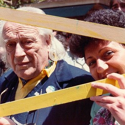 1983. Con Rafael Alberti. Encuentro de Escritores Andaluces, Granada